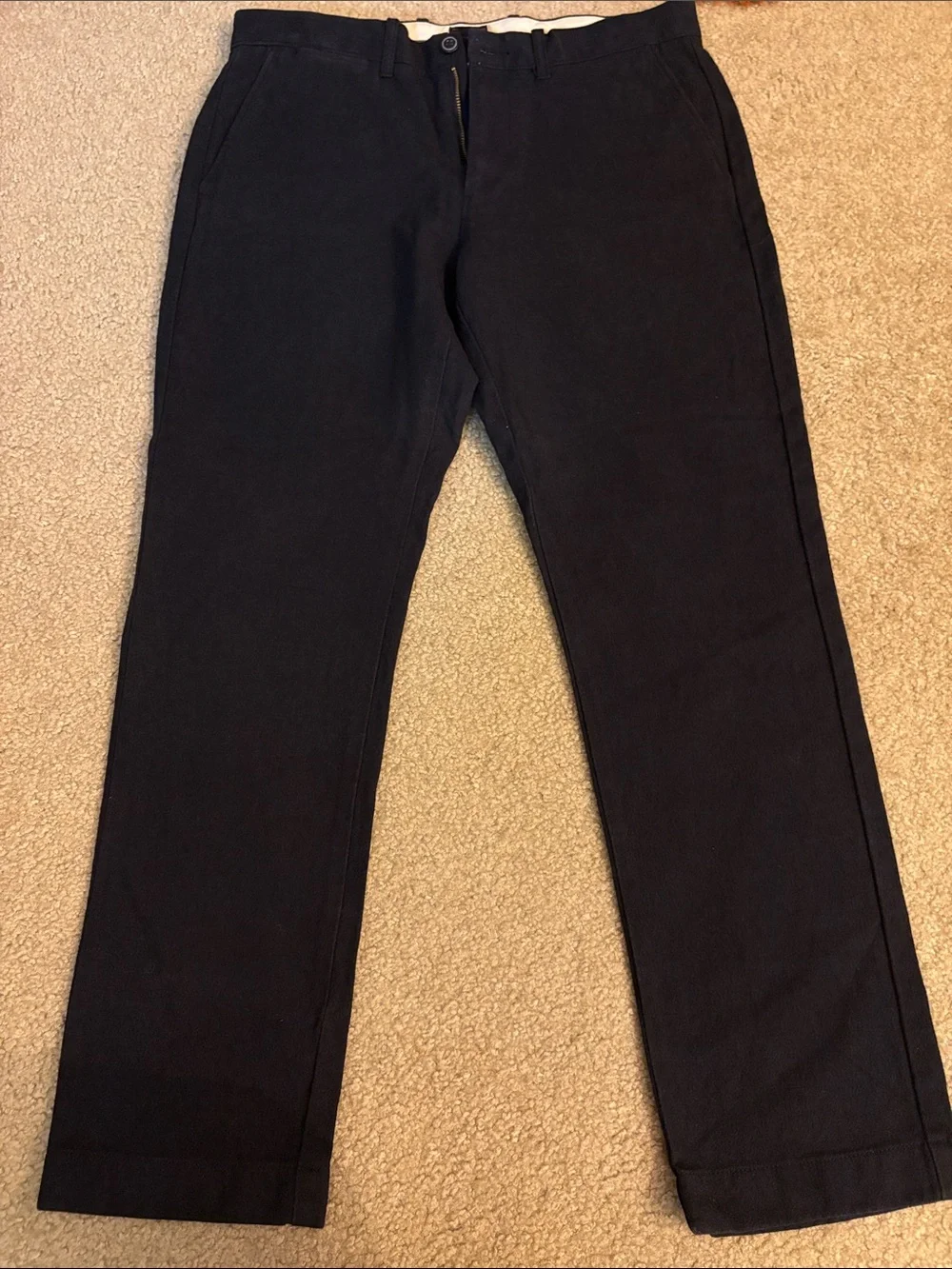 J. Crew Men’s Black Straight-Leg Pants